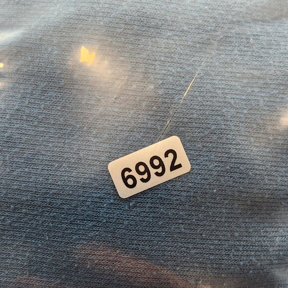 Womens Blue Terre Bleue Fringe Poncho Top Cowl Neck Kimono Sleeve Size XXL - Picture 8 of 8